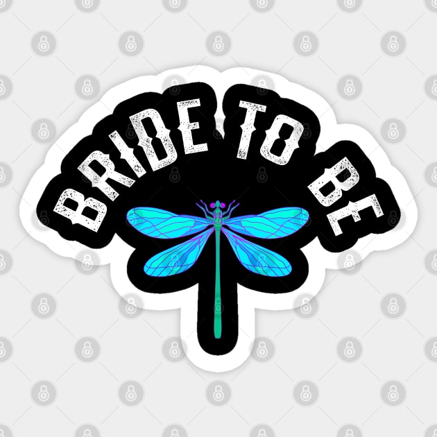 Bride to be. Dragonfly Sticker by BlaiseDesign